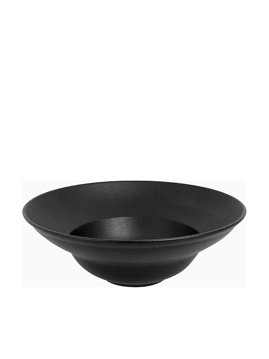 Rak Porcelain Πιάτο Βαθύ από Πορσελάνη Μαύρο με Διάμετρο 23cm