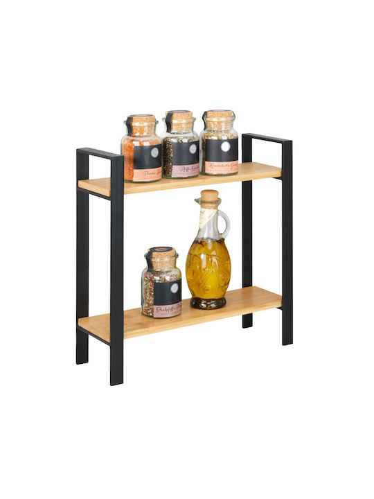 Wenko Lou Kitchen Organizer Racks Wooden in Black Colour 11x32x32cm
