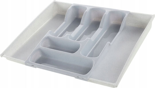 Curver Drawer Cutlery Tray LUN119 Opening Plastic 30x42x6.4cm Grey