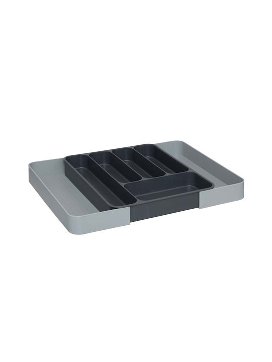 Atmosphera Tăvi Pentru Tacâmuri De Sertar Rabătabilă Din Plastic 39x31x5.5cm Gri