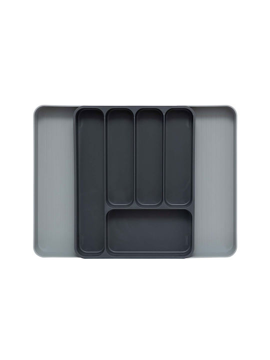 Atmosphera Tăvi Pentru Tacâmuri De Sertar Rabătabilă Din Plastic 39x31x5.5cm Gri