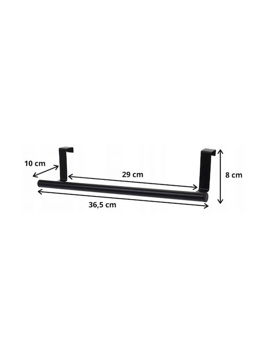 Kitchen Hanger Inox 36.5x10x8cm Black