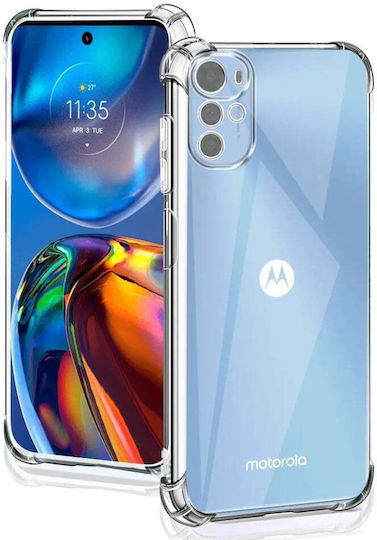 Umschlag Rückseite Silikon Transparent (Moto G22)