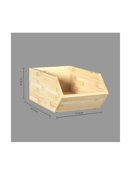 5Five Επιτραπέζια Βάση F-V Bamboo Bamboo 35x30.5x12.5εκ. Καφέ