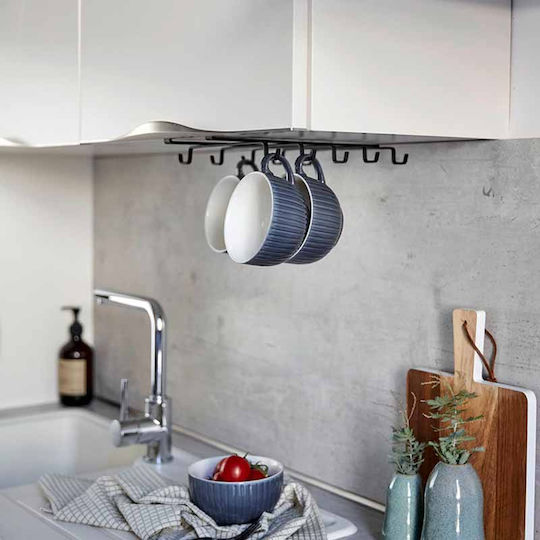 Wenko Βάση για Κούπες Klea Μεταλλική 28x22.5x5εκ. 2τμχ Μαύρη