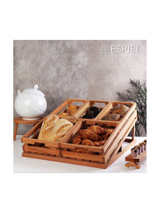 Espiel Espiel Holz Tischspiel Basis 53,5x32,5x18cm 2 Stück Braun