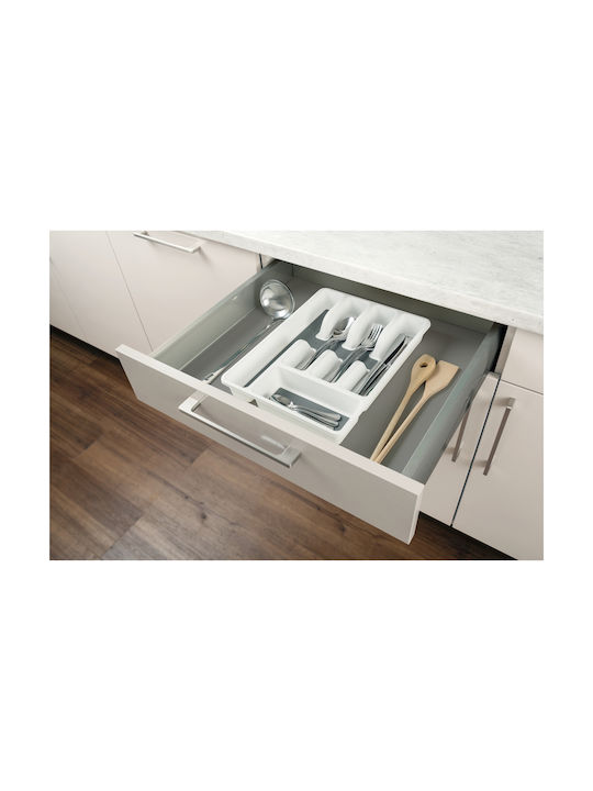 Wenko Plastic Drawer Cutlery Tray 36.5x26.5x5cm White