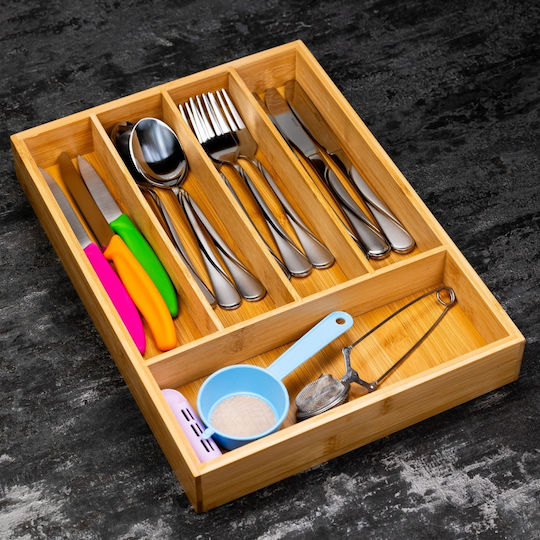 KING Hoff Wooden Drawer Cutlery Tray 35.5x26.5x5cm Beige