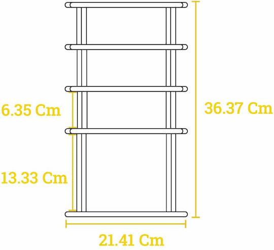 Lodge Tischspiel Metallische Küchenorganisationsständer 36,4x21,4x28,1cm Schwarze