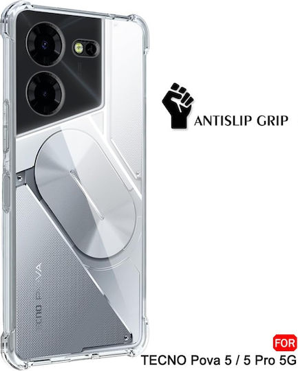 Back Cover Σιλικόνης Διάφανο (Realme 5 Pro)