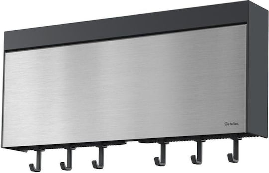 Metaltex Tango Държач за Хартиени Кърпички Стенен Метален Сребрист 37.5x24.4x7см 254412