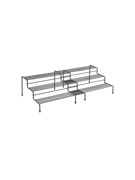 Metaltex Tabletop Base Lava X-Tend Metal 55x23x13cm 2 Pieces Black