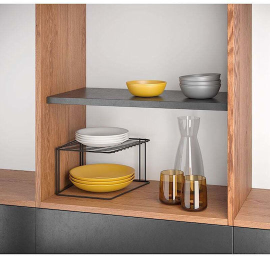 Ραφιέρα Γωνιακή Μαύρη Lava Touch 25x25x15εκ Metaltex 16-361301 Μαύρο Metaltex 16-361301