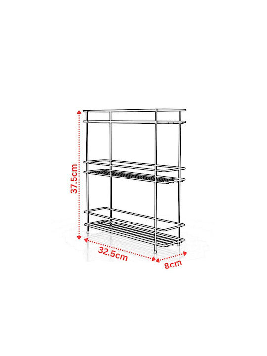 Tekno-Tel Tabletop Inox Base 32.5x8x37.5cm Black