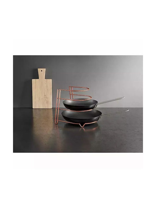 Metaltex Canyon Kitchen Organizer Racks Metallic in Rose Gold Colour 23x27x23cm