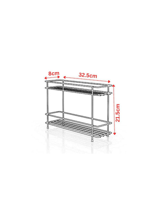 Tekno-Tel Tabletop Inox Base 32.5x8x21.5cm Black