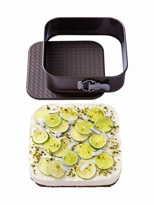 Pyrex Asimetria Backform Torte Aluminium mit abnehmbarem Boden 24x24cm 1cm