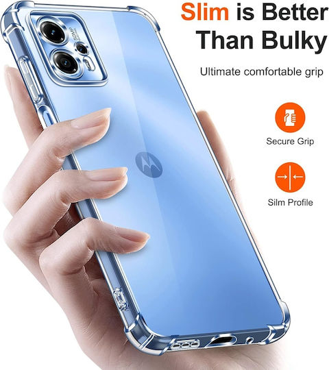 Umschlag Rückseite Silikon Transparent (Moto G35)