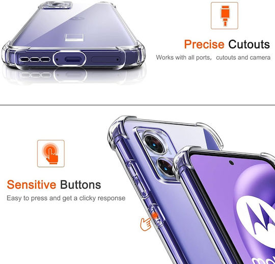 Back Cover Σιλικόνης Διάφανο (Motorola Edge 30)