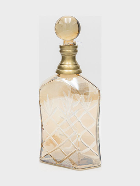 Metallic Decanter with Stopper Honey