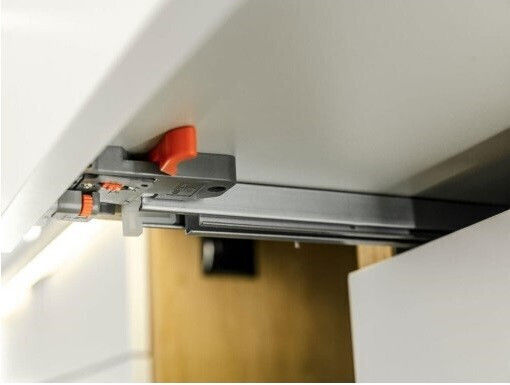 Concealed Drawer Guide Finetto Brake 100% Opening 258-621#500#bh
