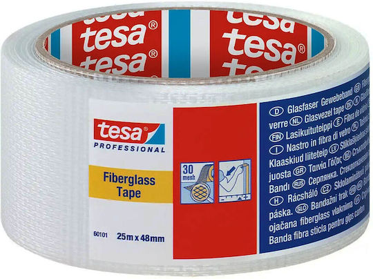 Tesa Professional Fibreglass Αυτοκόλλητη Ταινία Επισκευών Λευκή 45mx48mm