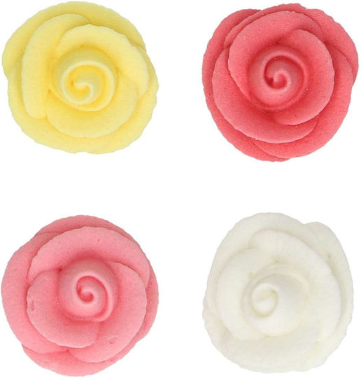 Decorațiuni Comestibile Trandafiri Set 8 Bucăți