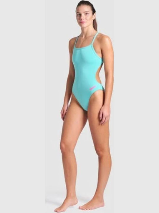 One-Piece Swimsuit Light Blue