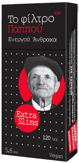 Του Παππού Extra Slim Ενεργού Άνθρακα 120 Φιλτράκια