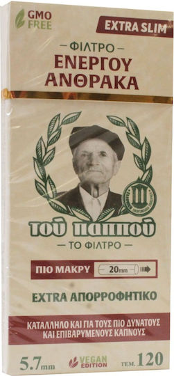Tou Pappou Filtertips Aktivkohle 5.7mm 120x1Stk