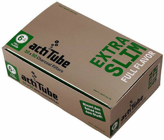 ActiTube Vată pentru țigări Carbon activat 6mm 50x10buc