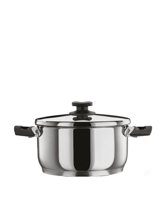 Pyramis Classic Ανοξείδωτη Ρηχή Κατσαρόλα Ατμού 4.8lt / 26cm