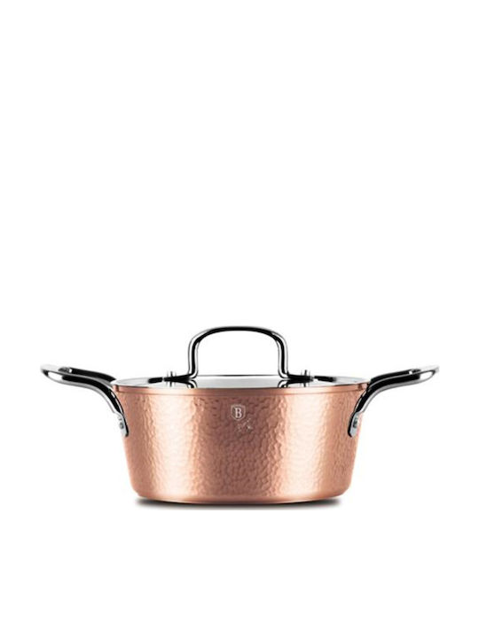 Berlinger Haus Hammered Copper Collection Stainless Steel Stockpot 2.5L / 20cm