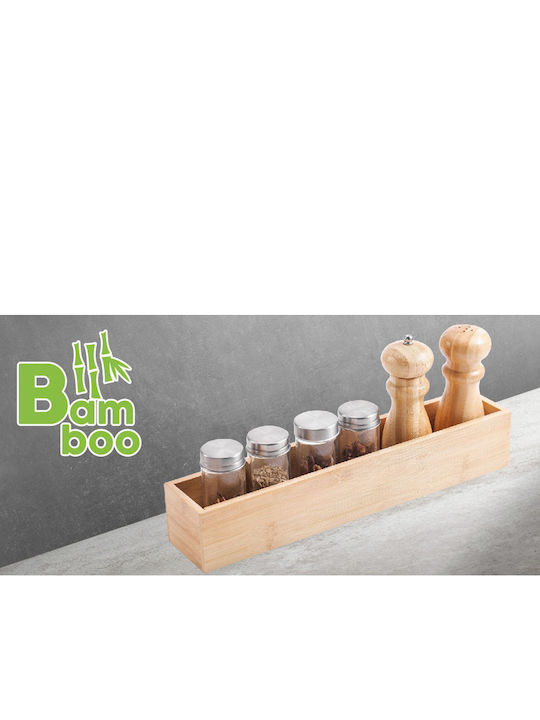 Ankor Hölzernes Aufbewahrungsbox Beige 38x7.5x6.8cm 1Stück