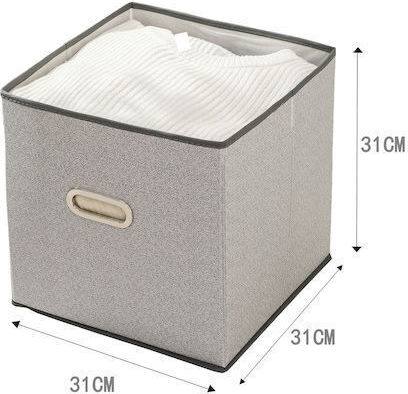 Tpster Fabric Storage Box with Lid 31x31x31cm 1pcs