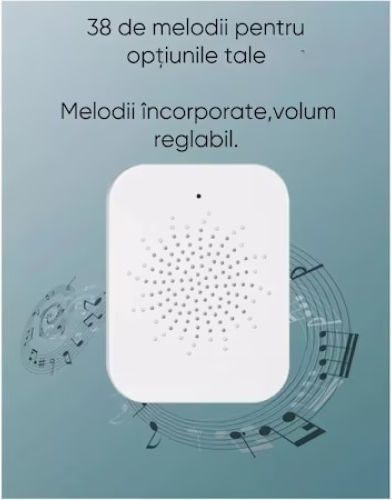 Smart Kabelloses Türgong Wi-Fi Weiß