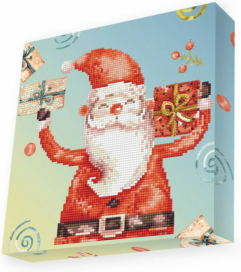 Diamond Dotz Santa Cheer Καμβάς Diamond Painting Κιτ 28x28cm