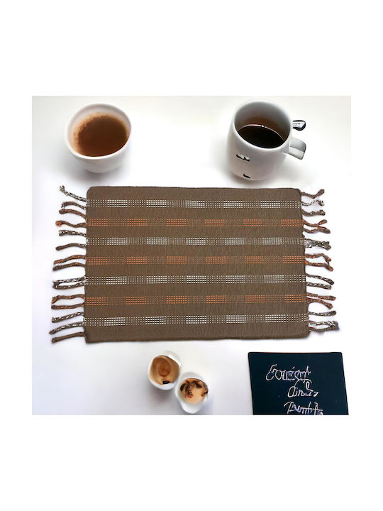 Linea Home Inter Placemat Fabric Brown 48x33cm 1pcs