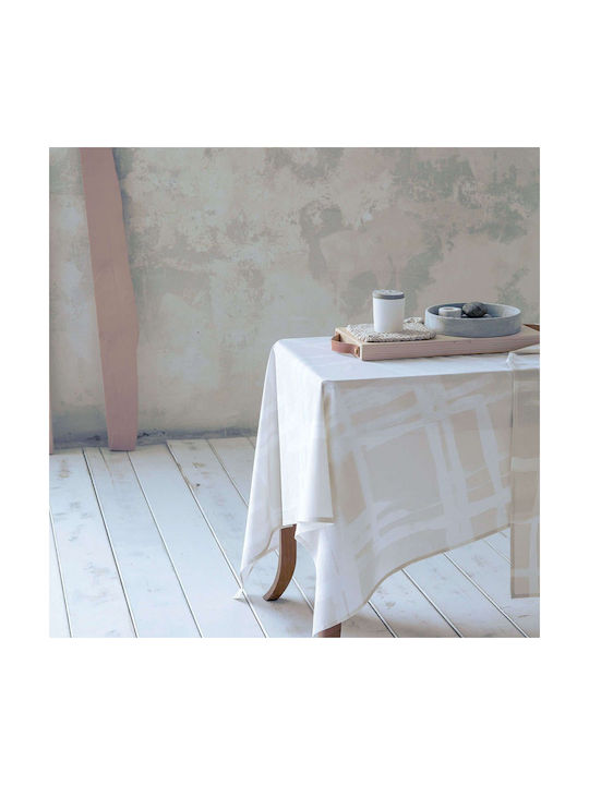 Nima La Pintura Platzdeckchen Stoff Weiß 50x35cm 21813 2Stück