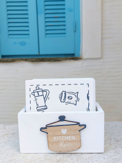 Etoile Kitchen Σουβέρ Ξύλινο με Βάση Μπεζ 10x10cm 6τμχ
