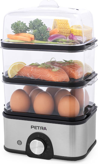 Petra Food Steamer with 3 Steaming Decks 3lt