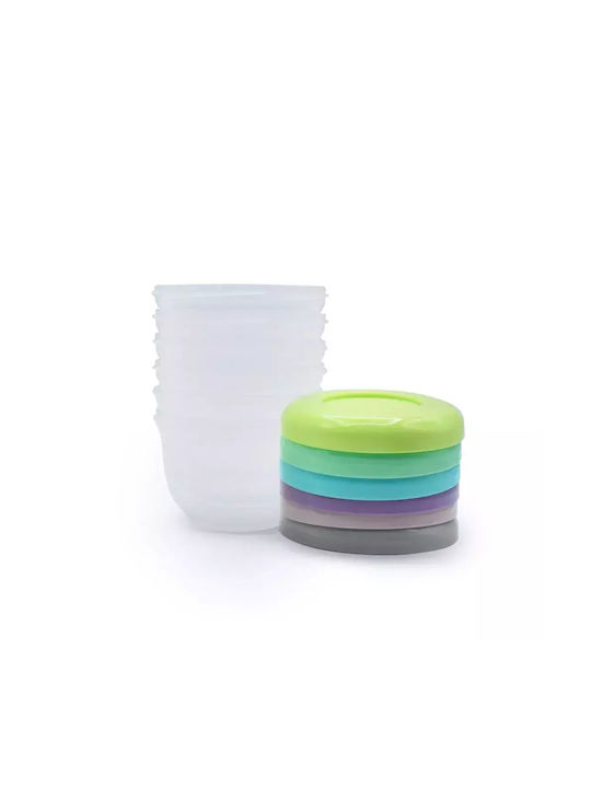 Melii Plastic Lunch Box Multicolour 6pcs