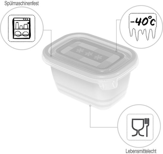Rotho Babydesign Set Kunststoff Mittagsboxen Transparente 7.5cm 6 Stück