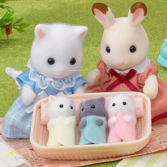 Epoch Toys Persian Cat Triplets Sylvanian Families για 3+ Ετών