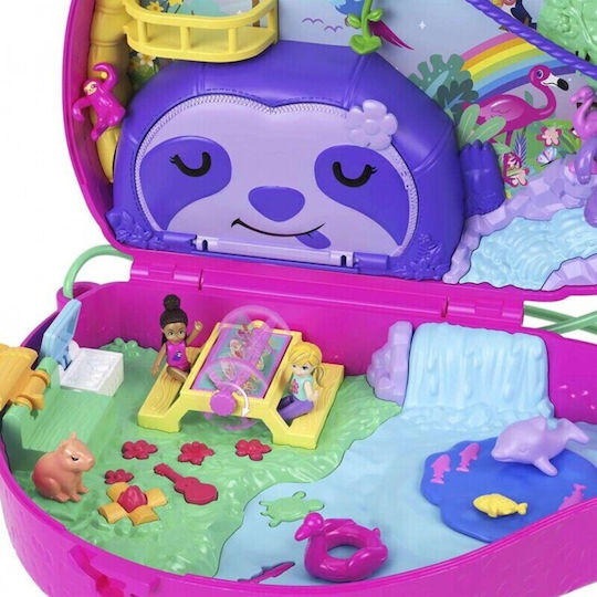 Mattel Θήκη Τσαντάκι Sloth Polly Pocket Βραδύποδας για 4+ Ετών (Διάφορα Σχέδια)