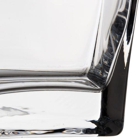 Transparent Glass Vase 14x6x20cm