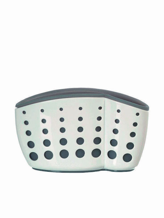 Veltihome Kitchen Sink Organizer Made of White Plastic