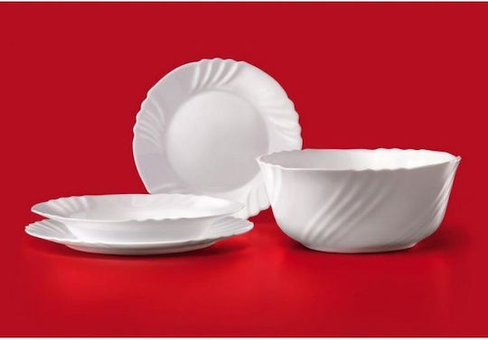 Bormioli Rocco Ebro Platou de Servire Oval din Porțelan Albă 36x26.8buc 1buc