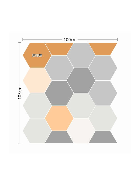 Autocolante Hexagonale Set Cuiburi 100x105cm