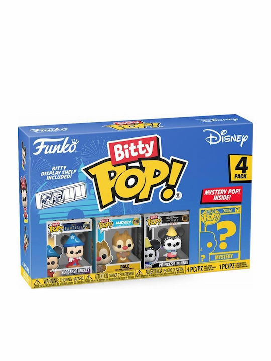 Funko Bitty Pop! Disney: Sorcerer Mickey, Dale, Princess Minnie & Mystery Chase 4τμχ